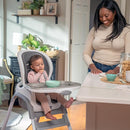 Ingenuity SmartClean Trio Elite 3-in-1 Convertible Baby High Chair, Toddler Chair, and Dining Booster Seat, For Ages 6 Months and Up, Unisex - Slate by TinyTreasures Baby Boutique
