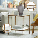 Signature Design by Ashley Ryandale Contemporary Accent Table, Antique Brass Finish by CozyNest Decor