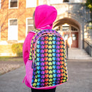 Wildkin 15-inch Kids Backpack – Durable, Padded, Adjustable for School & Travel - Rainbow Hearts by TinyTreasures Baby Boutique