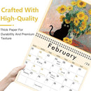 GuassLee Cat Wall Calendar 2025-2026, Vertical Wall Calendar 2025, 19-Months Hanging Art Calendar Jun. 2025 to Dec. 2026, 14" x 23" Monthly Planner Wall with Thick Paper for Office School Home Teacher by TinyTreasures Baby Boutique
