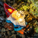Gnome Solar Garden Statue with LED Light - Waterproof Outdoor Decoration for Terrace, Courtyard & Lawn for Moms & Women by CozyNest Decor