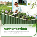 KING BIRD Raised Garden Bed Quick-Install Galvanized Planter Garden Box Outdoor for Gardening, Vegetables, Flowers 7.2x1.7x2 Ft, Green by GreenHaven Gardens