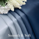 HOMEIDEAS Navy Blue Ombre Blackout Curtains 52 X 63 Inch Length Gradient Room Darkening Thermal Insulated Energy Saving Grommet 2 Panels Window Drapes for Living Room, Bedroom by TinyTreasures Baby Boutique