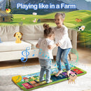 FOKI Floor Piano Mat for Toddlers, Baby Kid Sensory Educational Dancing Keyboard Carpet Animal Sounds Blanket Touch Playmat Musical Mats Birthday Toddler Toys for 1 2 3 4 5 Year Old Boy Girl Gifts by TinyTreasures Baby Boutique