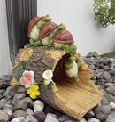 Funny Turtle Gutter Downspout Extender Statue, Garden Ornament, Decorative Gutter Extension Downspout, Perfect Rain Diverter for 3"x4" Downspouts, Eco-Friendly Resin, Outdoor Decor Gift (8 In) by GreenHaven Gardens