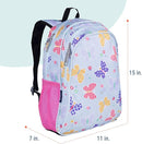 Wildkin 15-inch Kids Backpack – Durable, Padded, Adjustable for School & Travel - Butterfly Garden by TinyTreasures Baby Boutique