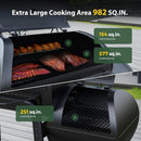 Brand-Man Charcoal Offset Smoker Grill, Heavy-Duty Barrel BBQ Grill Smoker Combo with Side Fire Box for Outdoor Patio and Backyard Cooking by GreenHaven Gardens