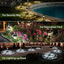 XMCOSY+ Solar Pathway Lights Outdoor, High Lumens LED Garden Lights with 2 Lighting Modes, Solar Powered Light, IP65 Waterproof Auto ON/Off for Yard Walkway Driveway Decor (Warm & Cool White) by GreenHaven Gardens