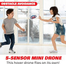 Force1 Scoot Combo Hand Operated Drone for Kids or Adults - Hands Free Motion Sensor Mini Drones, Easy LED Indoor Rechargeable UFO Flying Orb Ball Drone Toys for Boys and Girls (Red/Blue) by TinyTreasures Baby Boutique