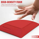 Patio Chair Cushions 24 X 24 X 5 Inch Waterproof Outdoor Seat Cushions for Patio Furniture, Outdoor Sofa Couch Pads with Ties & Handle, Set of 2, Red by GreenHaven Gardens