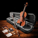 Eastar 1/2 Violin Set Half Size Fiddle EVA-3 Matte for Beginners with Hard Case, Rosin, Shoulder Rest, Bow, and Extra Strings (Imprinted Finger Guide on Fingerboard) by TinyTreasures Baby Boutique
