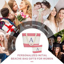 YOOLIFE Beach Bags for Women - Initial Tote Waterproof Bag with Makeup Bag, Mothers Day Gifts for Women Mom Friend Birthday by GreenHaven Gardens