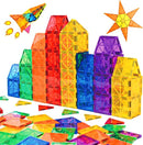 Gemmicc Magnetic Tiles, Magnet Toys Building Blocks for Kids, STEM Approved Educational Toys, Magnet Puzzles Stacking Blocks for Boys Girls,55 PCS Starter Set by TinyTreasures Baby Boutique