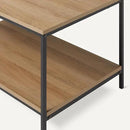 Amazon Basics Rectangular Coffee Table with Bottom Shelf, Living Room Center Table, Wooden, 19.9" D x 31.5" W x 16.5" H by CozyNest Decor