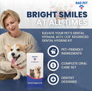 RAD PET - Advanced Pet Dental Hygiene Kit, Vet-Formulated Cat & Dog Tooth Brushing Kit, Complete Oral Care with Cat/Dog Toothbrush and Toothpaste (Enzymatic), Pet Dental Wipes & Water Additive by CozyNest Decor