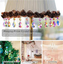 20 Pieces 38mm Crystal Prisms Chandelier Rounded Pear Ornament Pendants Crystal Beads Hanging Glass Crystal Chandelier Prisms for Wedding Party Tree Garlands Decoration DIY Jewelry by GreenHaven Gardens