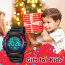 Kids Watch,Boys Watch for 3-15 Year Old Boys,Digital Sport Outdoor Multifunctional Chronograph LED 50 M Waterproof Alarm Calendar Analog Watch for Children with Silicone Band,Kids Gift by TinyTreasures Baby Boutique