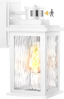 VIANIS Motion Sensor Outdoor Lights, White Dusk to Dawn Outdoor Lighting Wall Mount, Aluminum Waterproof Modern Exterior Garage Lights, Outdoor Lanterns for Front Porch Patio, Entryway, Front Door… by GreenHaven Gardens