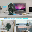12000mAh Clip on Fan 30H Longest Runtime, 8in Portable Fan Rechargeable, Ultra Quiet with Heavy-Duty Clamp, USB Desk Fans for Golf Cart,Office Desk, Treadmill, Camping, Bedroom by TinyTreasures Baby Boutique