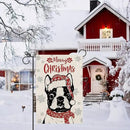 Seasonal Garden Flags Boston Terrier Dog Double Sided Flags Set of 11 Holiday Farmhouse Indoor Outdoor Yard Lawn Christmas Gifts Decorations 12.5x18 Inch by GreenHaven Gardens