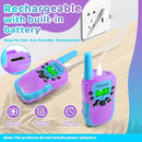 Vvinca Rechargeable Walkie Talkies for Kids 4 Pack, 5-7 Year Old Boy Toys Long Range 22 Channels 2 Way Kids Walkie Talkie with Flashlight for Camping Hiking Indoor Outdoor 3 4 5 6-12 Girl Boy Gift by TinyTreasures Baby Boutique