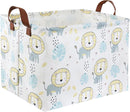 HIYAGON Baby Storage Baskets kids Toy Basket for Boy and Girls Gift Basket Empty Cute Storage Bin Organizer Box Rectangular Animal Room Decor for Books(Lion) by TinyTreasures Baby Boutique