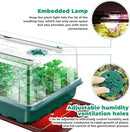 Seed Starter Tray, Seed Starter Kit with Grow Lights and Heat Mat, 96-Cell Seed Growing Tray, Seed Starting Trays Plant Starter Kit and Base, Indoor Gardening Plant Germination Trays (2) by GreenHaven Gardens