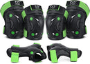 TXJ Sports Knee Pads Elbow Pads with Wrist Guards Protective Gear Set for Kids Youth Skateboard Sports Skateboarding Roller Skating Bicycling 6 in 1 by TinyTreasures Baby Boutique