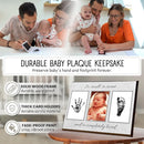 Baby Hand and Footprint Kit with Photo & Birth Details, Inkless Hand and Footprint Kit, Newborn Keepsake Plaque, Baby Shower Gifts (STYLE 2 (Baby Shower) (So Small, So Sweet)) by TinyTreasures Baby Boutique
