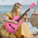 VEVOR Acoustic Guitar, Classical Guitar Starter Kit for Beginners, with Nylon Strings, Basswood Guitar, for Kids Adults Girls Boys Students by TinyTreasures Baby Boutique