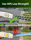 RAINPOINT 75 Foot Garden Hose - No-kink 304 Metal Garden with 10 mode Nozzle - Brass Connection, Swivel Handle, Flexible Hose,Lightweight, Puncture by GreenHaven Gardens