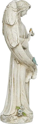 Joseph's Studio by Roman - Angel with Two Birds Statue, 20" H, Garden Collection, Resin and Stone, Decorative, Religious Gift, Home Outdoor and Indoor Decor, Durable, Long Lasting by GreenHaven Gardens