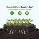 Land Guard 3×3×1ft Galvanized Raised Garden Bed Kit, Round Galvanized Planter Raised Garden Boxes Outdoor, Large Metal Raised Garden Beds for Vegetables, Grey by GreenHaven Gardens