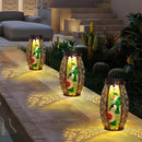 Larekook Outdoor Solar Lantern-Waterproof Hummingbird Hanging Metal Decorative Lights for Patio Table Garden Pathway Yard with Super Bright Warm White LED,Large Solar Panels,Auto On/Off Sensor by GreenHaven Gardens