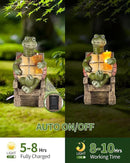iStatue Solar-Powered Turtle Figurine Light with Glowing Cup - 5.5 in Lifelike LED Decorative Lamp for Outdoor Ambiance - Patio Table, Yard & Garden Decor (Turtle) by GreenHaven Gardens