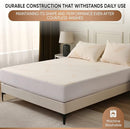Waterproof Organic Mattress Protector Full - Organic Cotton Breathable Mattress Pad Cover - 250 GSM Comfort - Deep Pocket - Fitted Comfort by TinyTreasures Baby Boutique