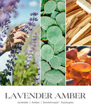 AOOVOO Lavender Amber Candles - 22 oz Scented Candles, Aromatherapy Candle, Soy Candle for Home Scented by CozyNest Decor