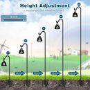 Gtongoko 2 Pack 108 Inch Tall Shepherds Hooks for Outdoor Bird Feeders, Heavy Duty Bird Feeder Pole Stand, Adjustable Hanger for Plant, Lights, Lanterns Wedding Decor with 7 Prongs Base by GreenHaven Gardens