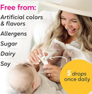 BioGaia Baby Probiotic Drops - Colic & Gas Relief + Vitamin D, 50-Day Supply, Safe for Newborns, Reduces Crying, Fussing, Colic, Gas, Spit-ups & Constipation, No allergens, Dairy or Soy (Pack of 2) by TinyTreasures Baby Boutique