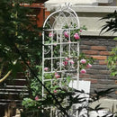 Metal Garden Trellis Rustproof Trellis for Climbing Plants Outdoor Flower Support Butterfly Deco (Cream White-2 Pack, 71"x19.7") by GreenHaven Gardens