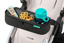 Universal Stroller Tray with Insulated Sippy Cup Holder - Upgraded Rigid Frame Stays Upright - Exclusive Non Slip Straps Firmly Grip Stroller Bar. Universal Stroller Snack Tray Attachment by TinyTreasures Baby Boutique