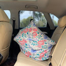 Carseat Cover for Boys and Girls - Multi-use Nursing Canopy for Breastfeeding, Stroller, High Chair Cover (Rose) by TinyTreasures Baby Boutique