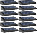 Solar Fence Lights Outdoor Waterproof IP65, 12 Pack Fence Lights Solar Powered 60 Lumens Auto On/Off Step Wall Lights Outside Decorations for Yard, Porch, Patio, Stairs, Pool, Deck, Garden-White Light by GreenHaven Gardens