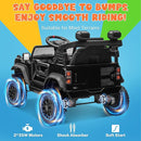 ENYOPRO 12V Licensed Ford Bronco Raptor Ride On Truck Car for Kids, Electric Play Car Ride-On Toy w/Parent Remote Control, 4-Wheel Suspension, Bluetooth Music, LED Lights, Ideal Kids Car Gift (Black) by TinyTreasures Baby Boutique