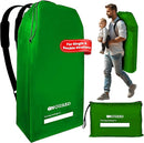 ONGUARD Waterproof Single and Double Stroller Bag for Airplane - Travel Stroller Cover for Air Travel and Storage - Gate Check Bag Backpack- Baby Airplane Essentials - Green by TinyTreasures Baby Boutique
