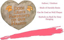 Spoontiques - Garden Décor - Dogs Leave Pawprints Stepping Stone - Decorative Stone for Garden by CozyNest Decor