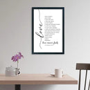LuZhiQiang Love Is Patient Kind Wall Art 16"×11" Love Never Fails Sign 1 Corinthians 13 Bible Verse Wood Framed Wall Hanging Decor (Black) by CozyNest Decor
