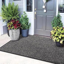 Mibao Front Door Mat, Dirt Trapper Welcome Mat for Outdoor Indoor, Non-Slip Waterproof Doormat, Durable Machine Washable Low Profile Entry Rug for Back Door Outside Patio Porch, 60" x 36", Grey by CozyNest Decor