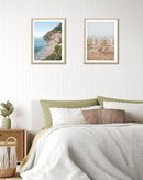 HesenDot Natural OAK Wood Framed Italian Positano Beach Wall Art,12x16in Amalfi Coast Canvas Wall Print,Summer Coastal Landscape Poster Wall Decor for Living Room,Bedroom,Office Gallery Set of 1 by CozyNest Decor