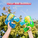 JOYIN 2 Bubble Guns Blaster Kit with 2 Solution for Kids, Automatic Bubble Maker Blower Machine for Party Favors, Birthday, Outdoor & Indoor Activity, Summer Toy by TinyTreasures Baby Boutique
